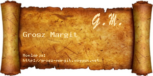 Grosz Margit névjegykártya